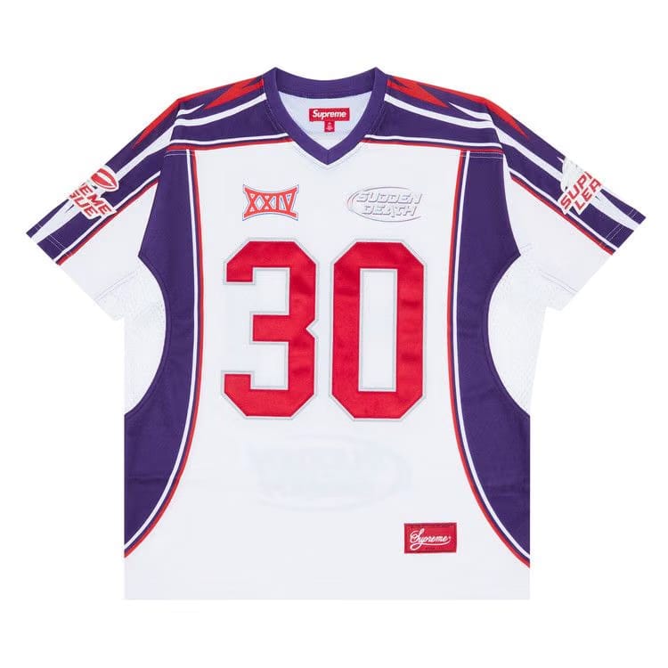 Supreme Sudden Death Football Jersey White