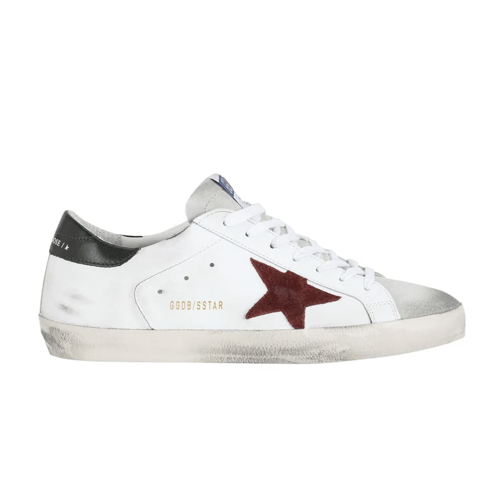 Golden Goose Superstar White Bordeaux