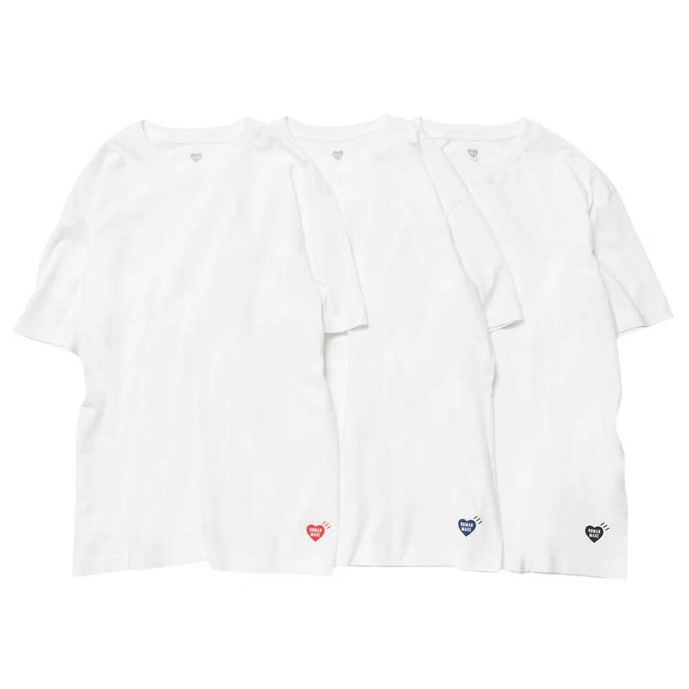Human Made 3-Pack T-Shirt Set White