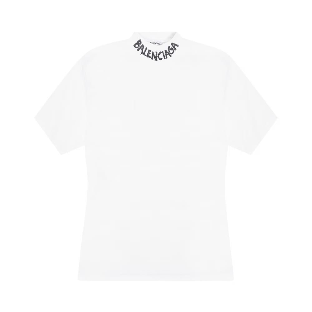 Balenciaga Curved T-Shirt White/Black
