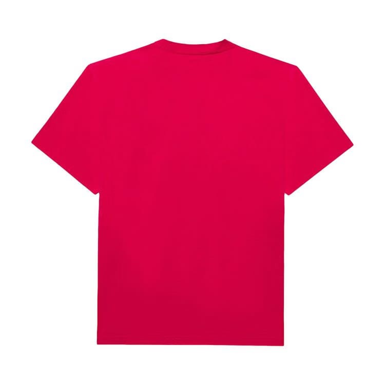 Balenciaga Logo Here Flatground T-Shirt Raspberry/White