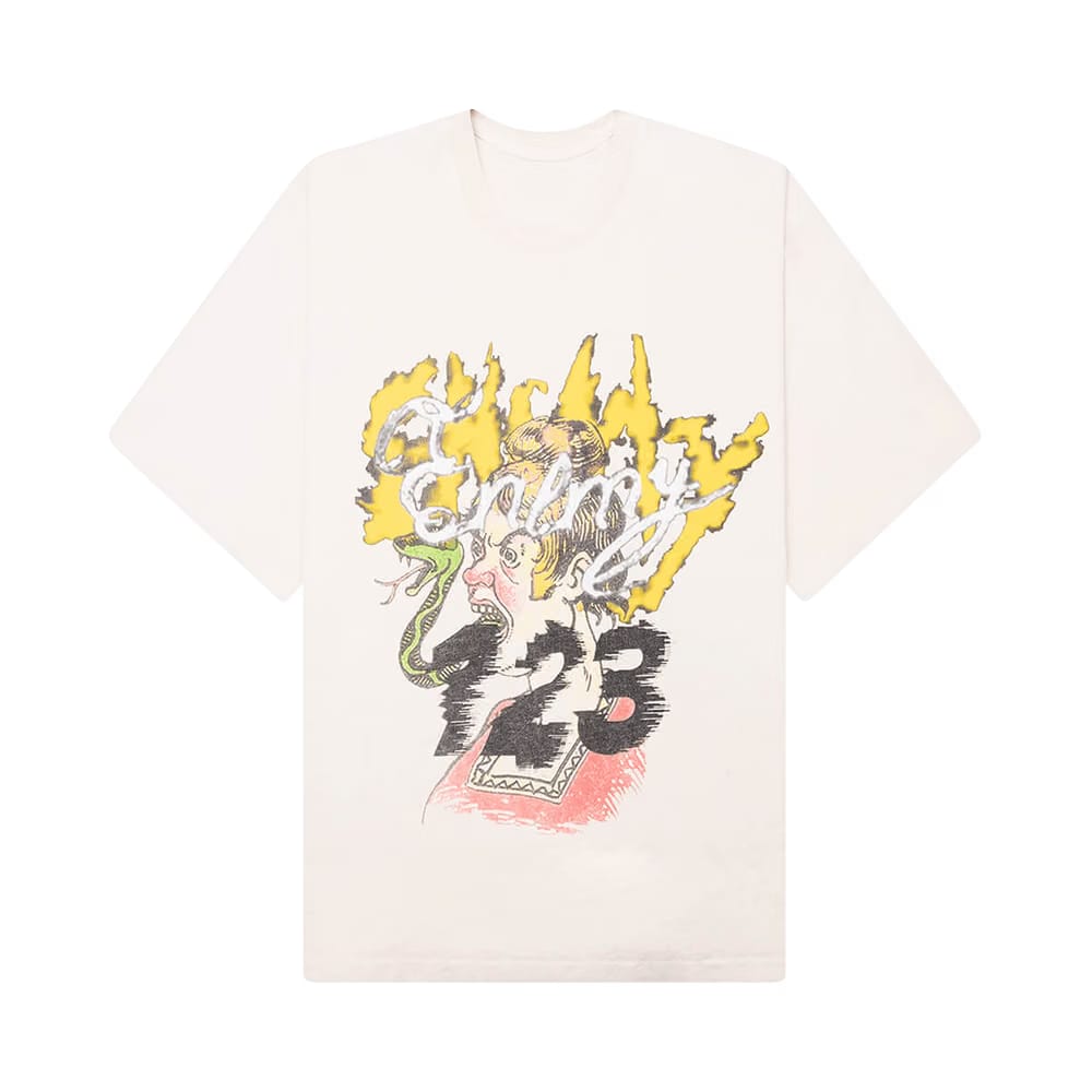 RIVINGTON roi Rebis CVA Snake T-Shirt Vintage White