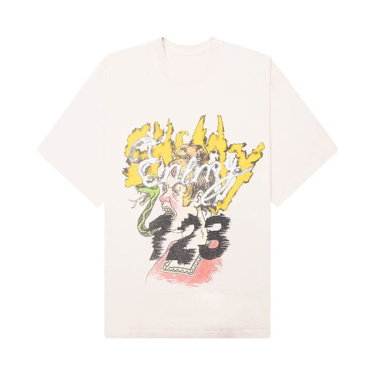 RIVINGTON roi Rebis CVA Snake T-Shirt Vintage White