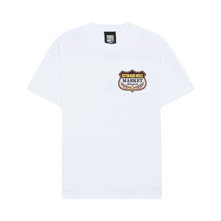 Market Smiley Burnt Rubber T-Shirt White