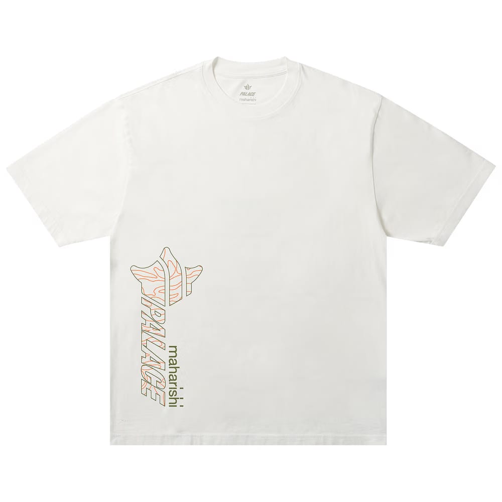 Palace x Maharishi Templea Star Kor Om T-Shirt White