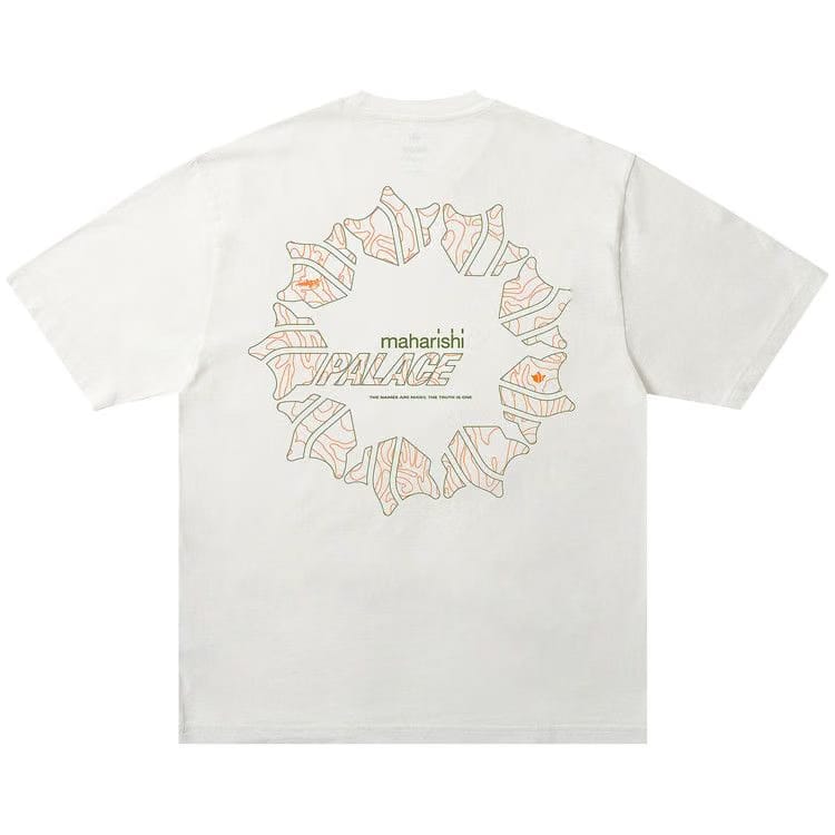 Palace x Maharishi Templea Star Kor Om T-Shirt White