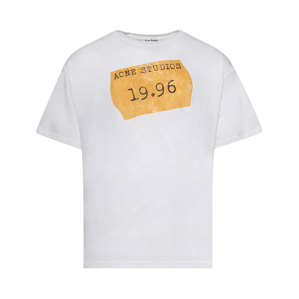 Acne Studios Logo T-Shirt Optic White