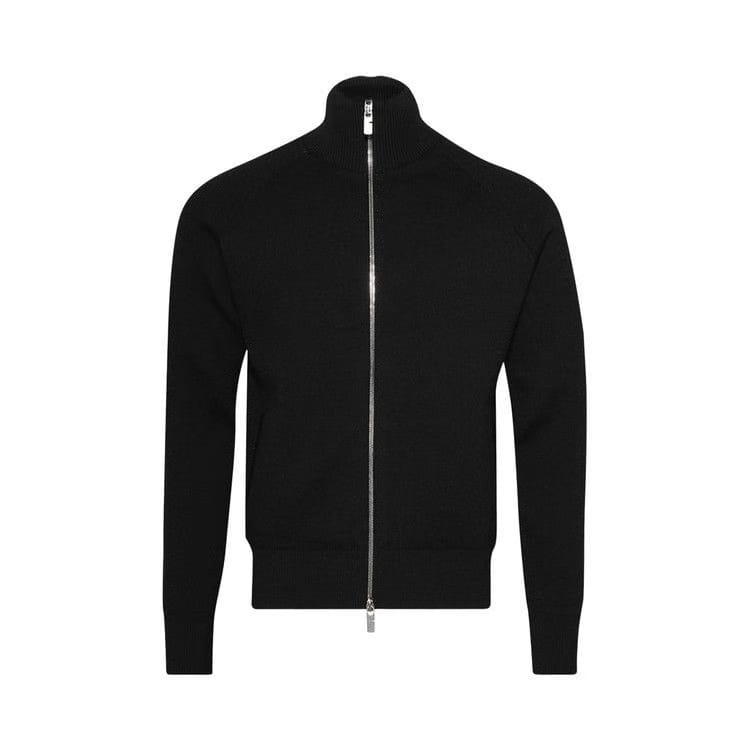 Burberry Mirrored Horse Wool Blend Track Jacket Black