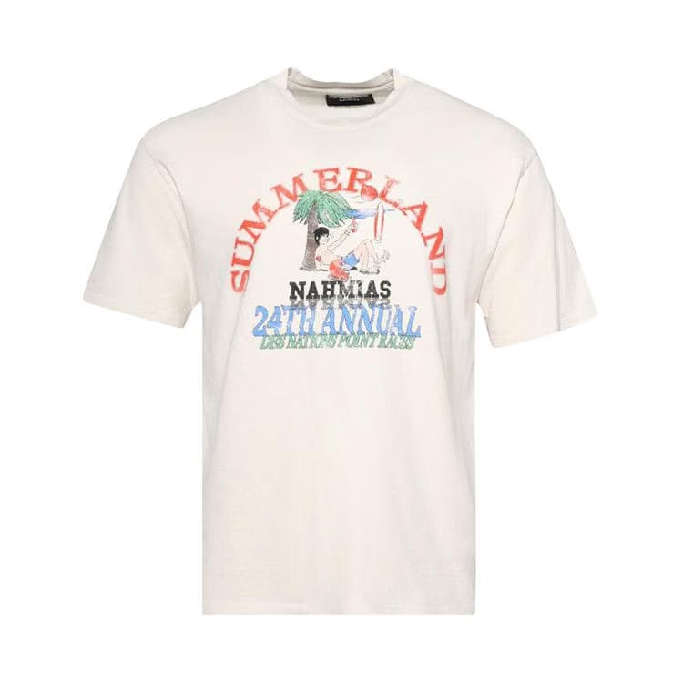 Nahmias Point Dune Races Boxy T-Shirt Egg White