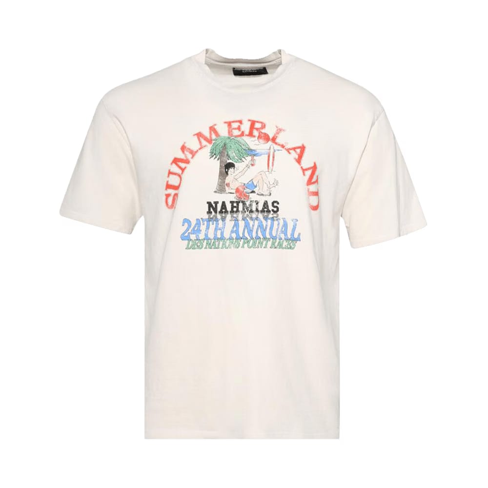 Nahmias Point Dune Races Boxy T-Shirt Egg White