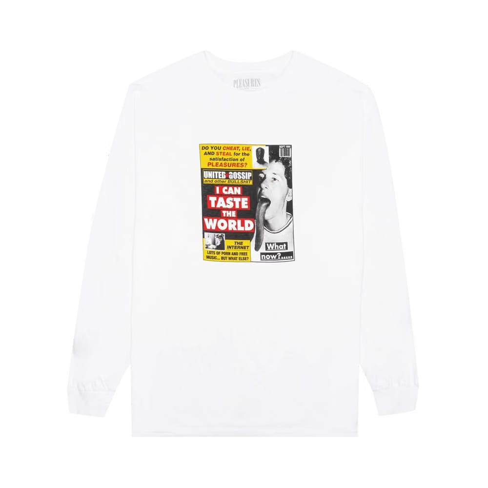Pleasures Gossip Long-Sleeve T-Shirt White