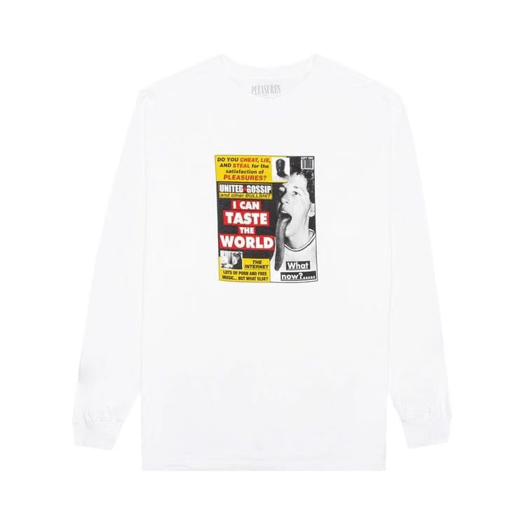 Pleasures Gossip Long-Sleeve T-Shirt White