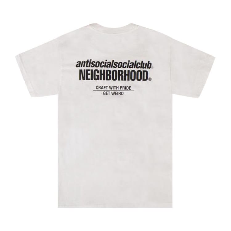 Anti Social Social Club x Neighborhood Cambered T-Shirt White