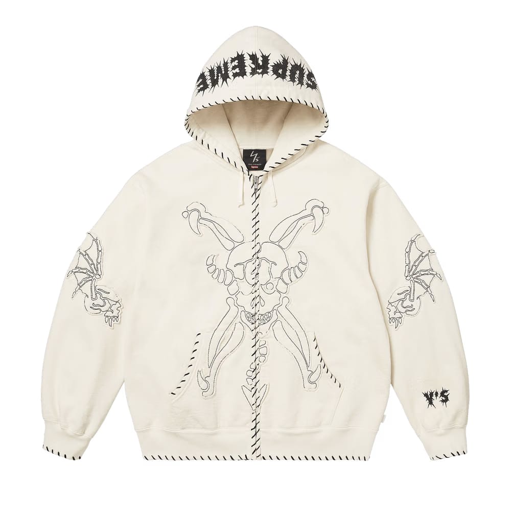 Supreme x Y’s Zip Up Hoodie White