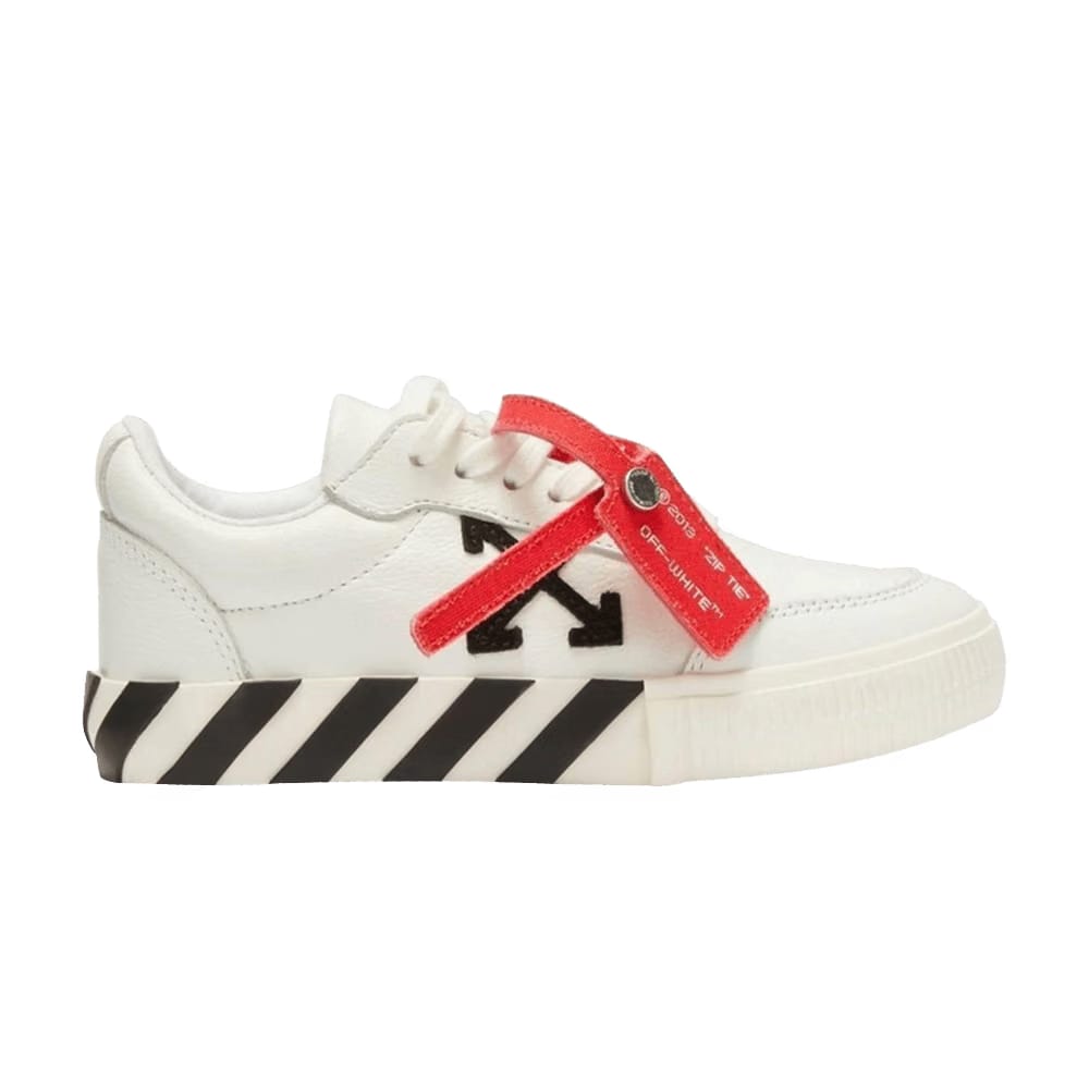 Off-White Vulc Sneaker Kids White Black Leather