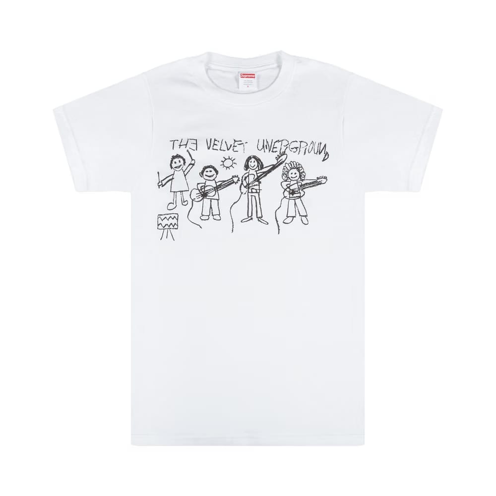 Supreme The Velvet Underground Drawing T-Shirt White