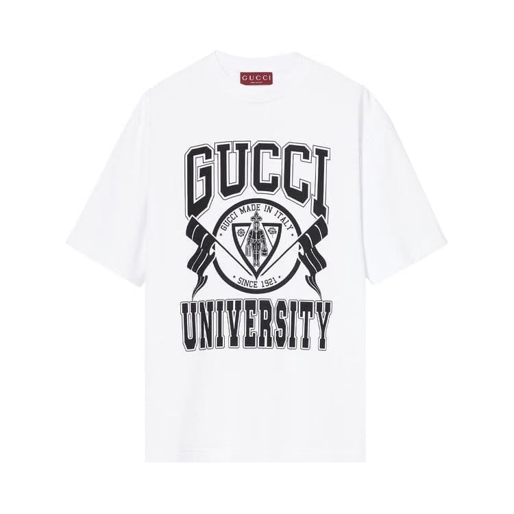 Gucci Printed Jersey T-Shirt White