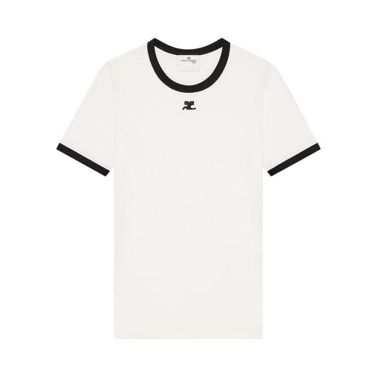Courrèges Signature Contrast T-Shirt Heritage White/Black