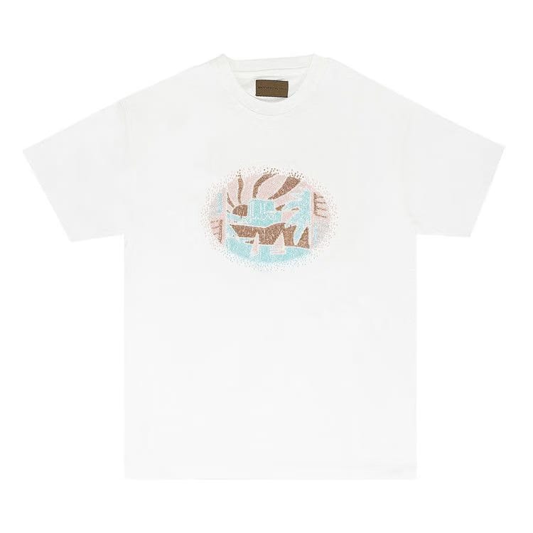 Birth of Royal Child Beaded Nile River T-Shirt White