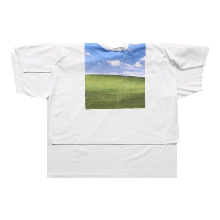 Vetements Desktop Double Layered T-Shirt White