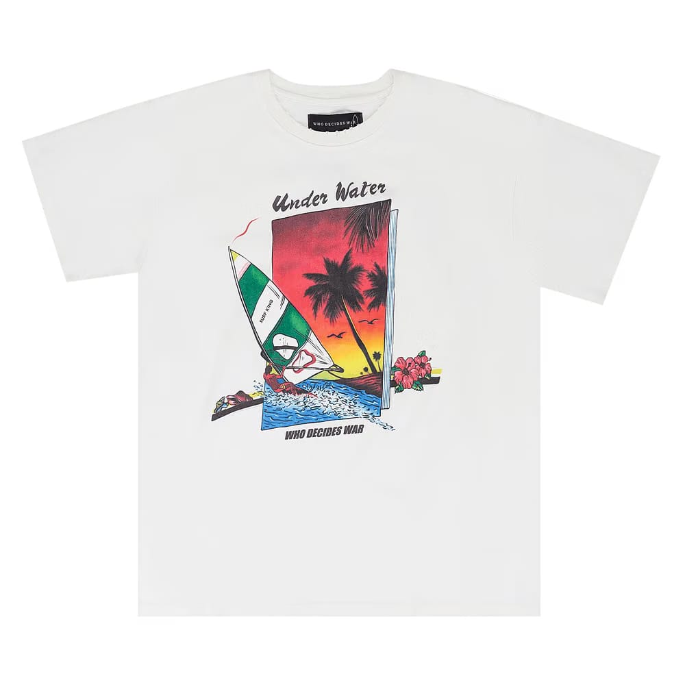 Who Decides War St Lucy Jersey T-Shirt White