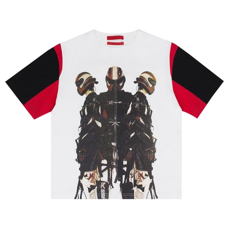 KUSIKOHC Moto Print T-Shirt White