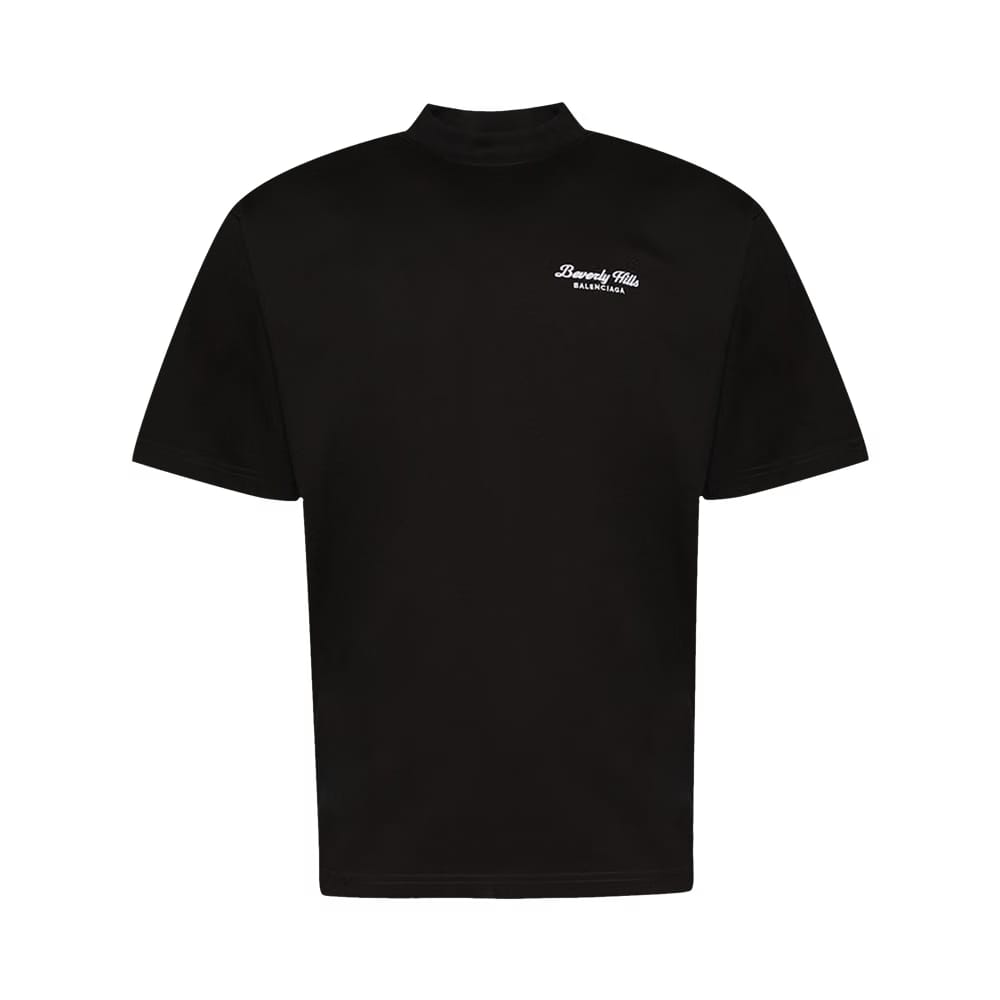 Balenciaga Beverly Hills Medium Fit T-Shirt Washed Black/White