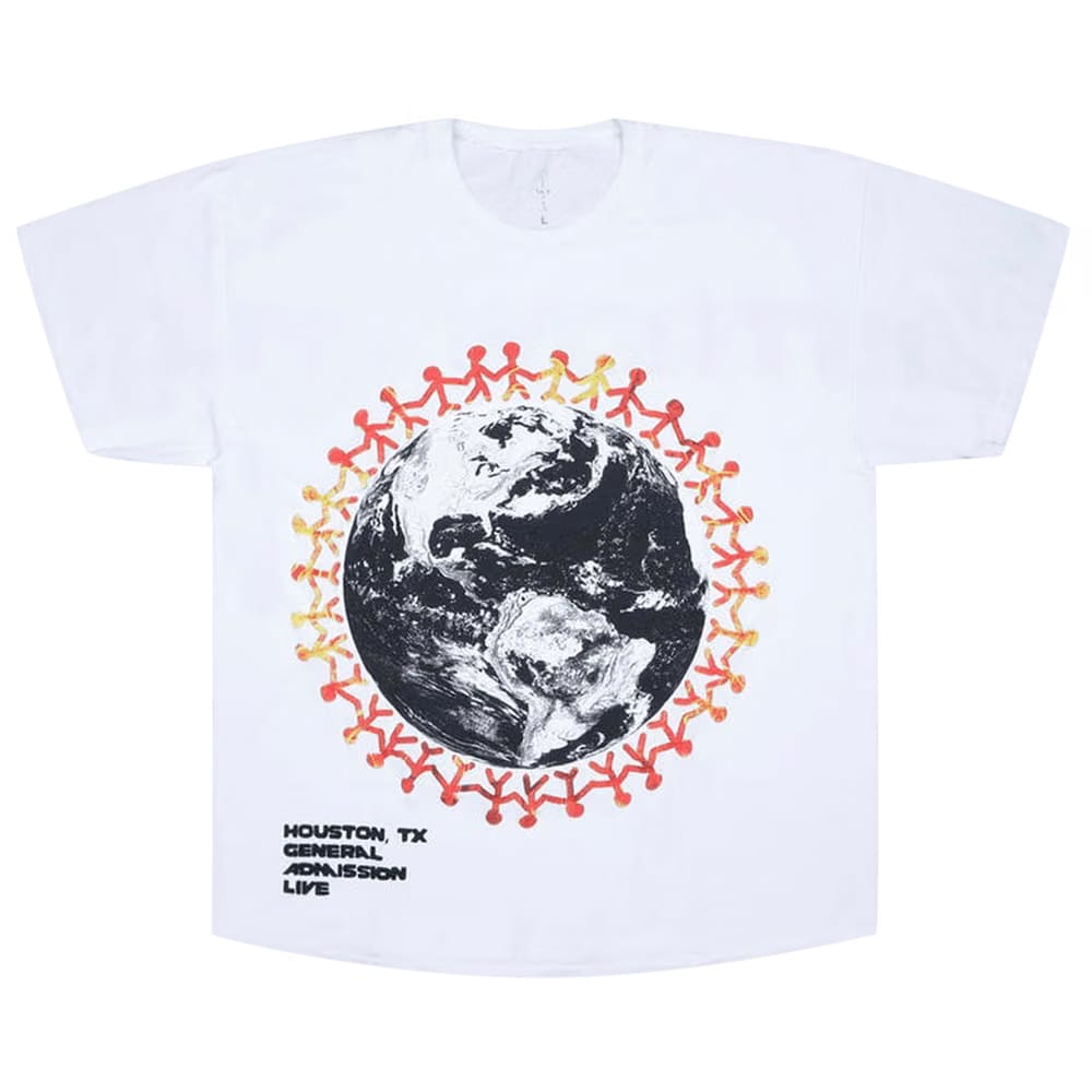 Cactus Jack by Travis Scott Around The World T-Shirt White