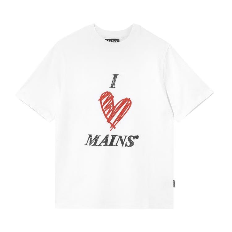 MAINS I Love MAINS T-Shirt White