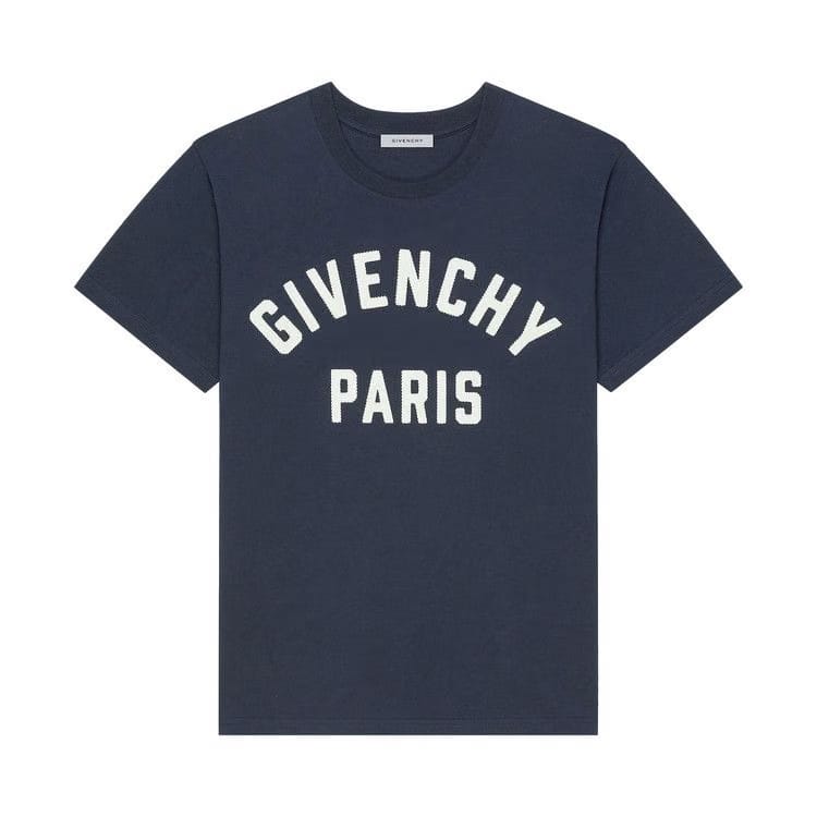 Givenchy Paris T-Shirt Navy/White