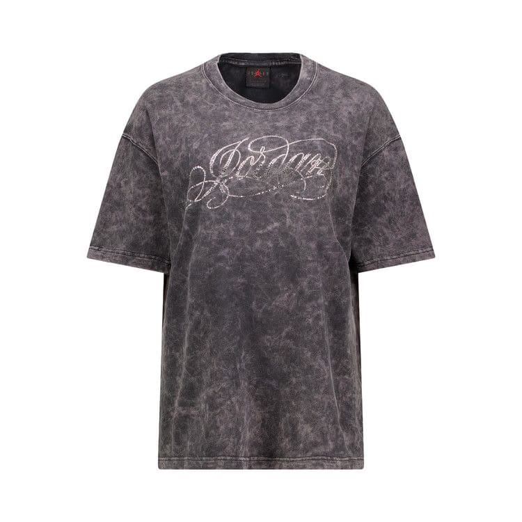 Air Jordan Oversized Crystal T-Shirt Off Black