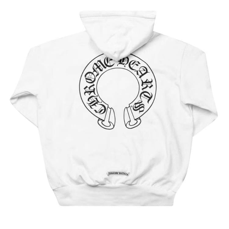 Chrome Hearts Floral Cross Zip Hoodie White