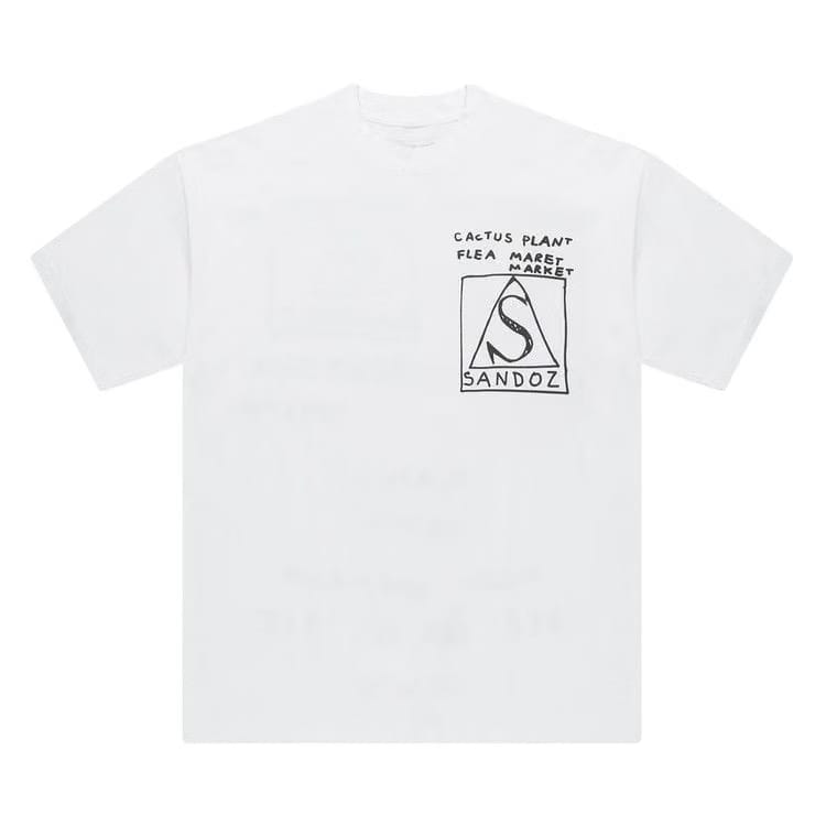 Cactus Plant Flea Market x Tom Sachs Sandoz T-Shirt White