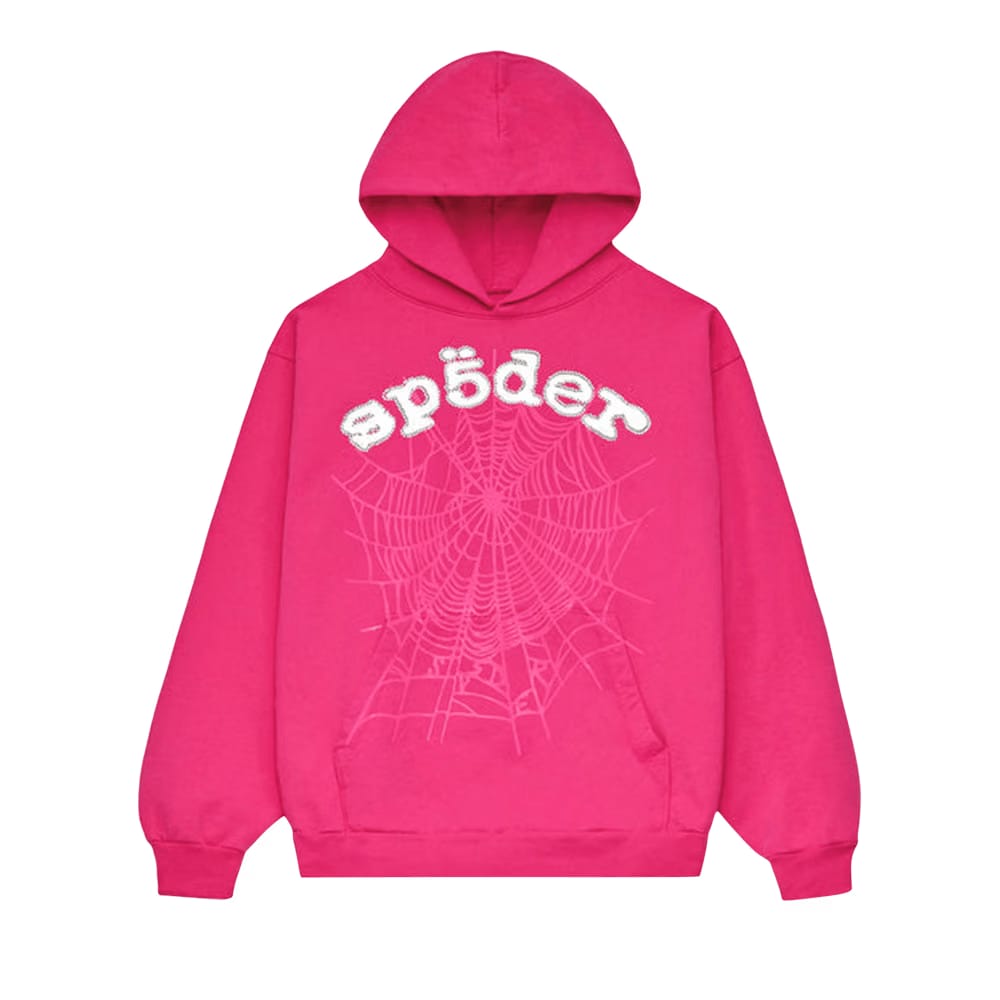 Sp5der Legacy Hoodie Pink/White