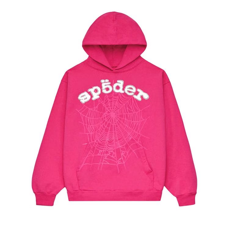 Sp5der Legacy Hoodie Pink/White