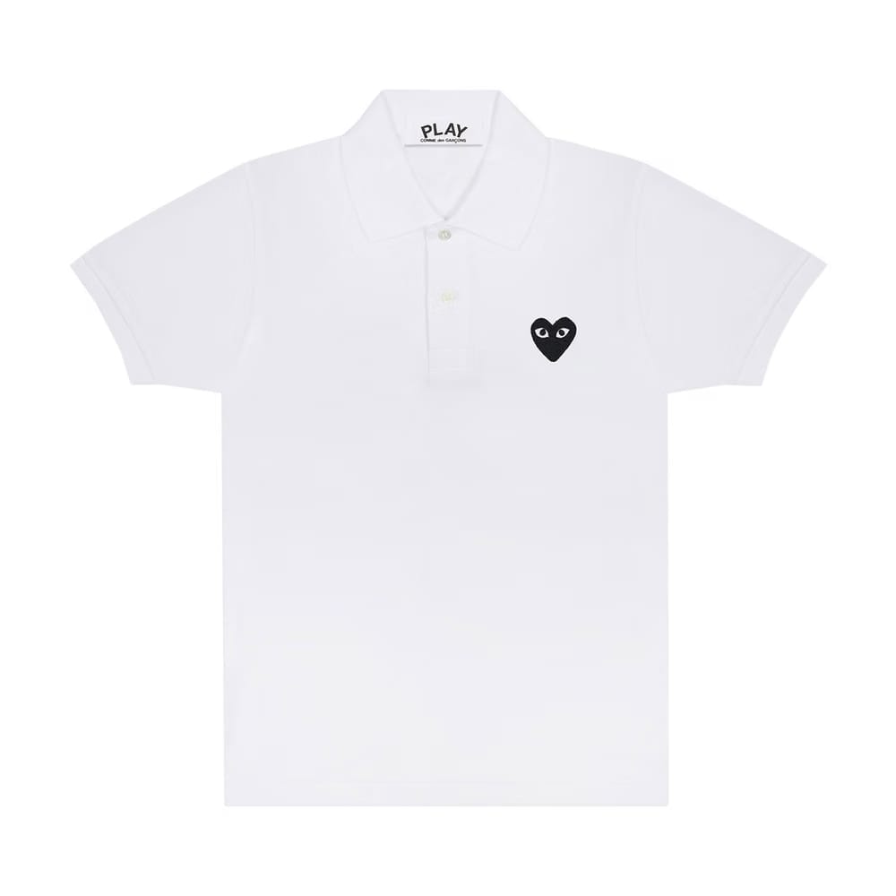 Comme des Garçons PLAY Polo T-Shirt White