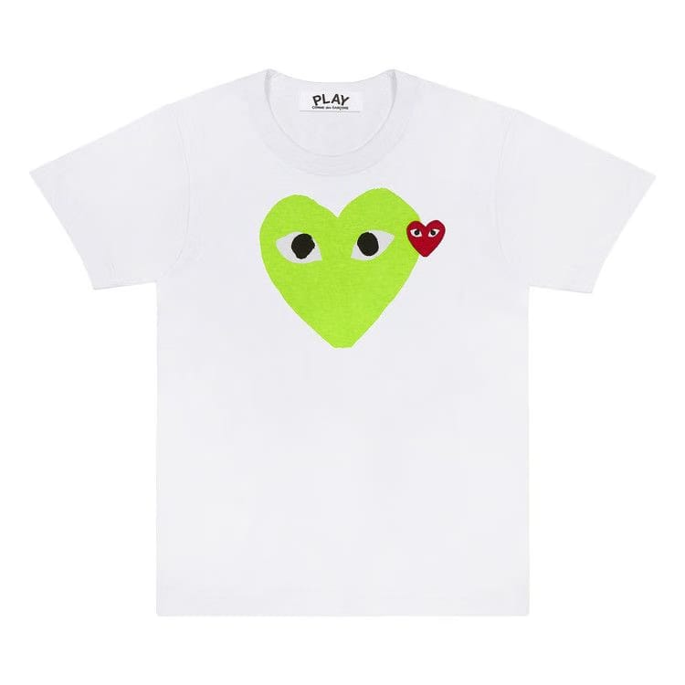 Comme des Garçons PLAY Hearts T-Shirt White/Green