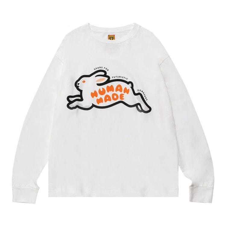 Human Made Rabbit Long-Sleeve T-Shirt White