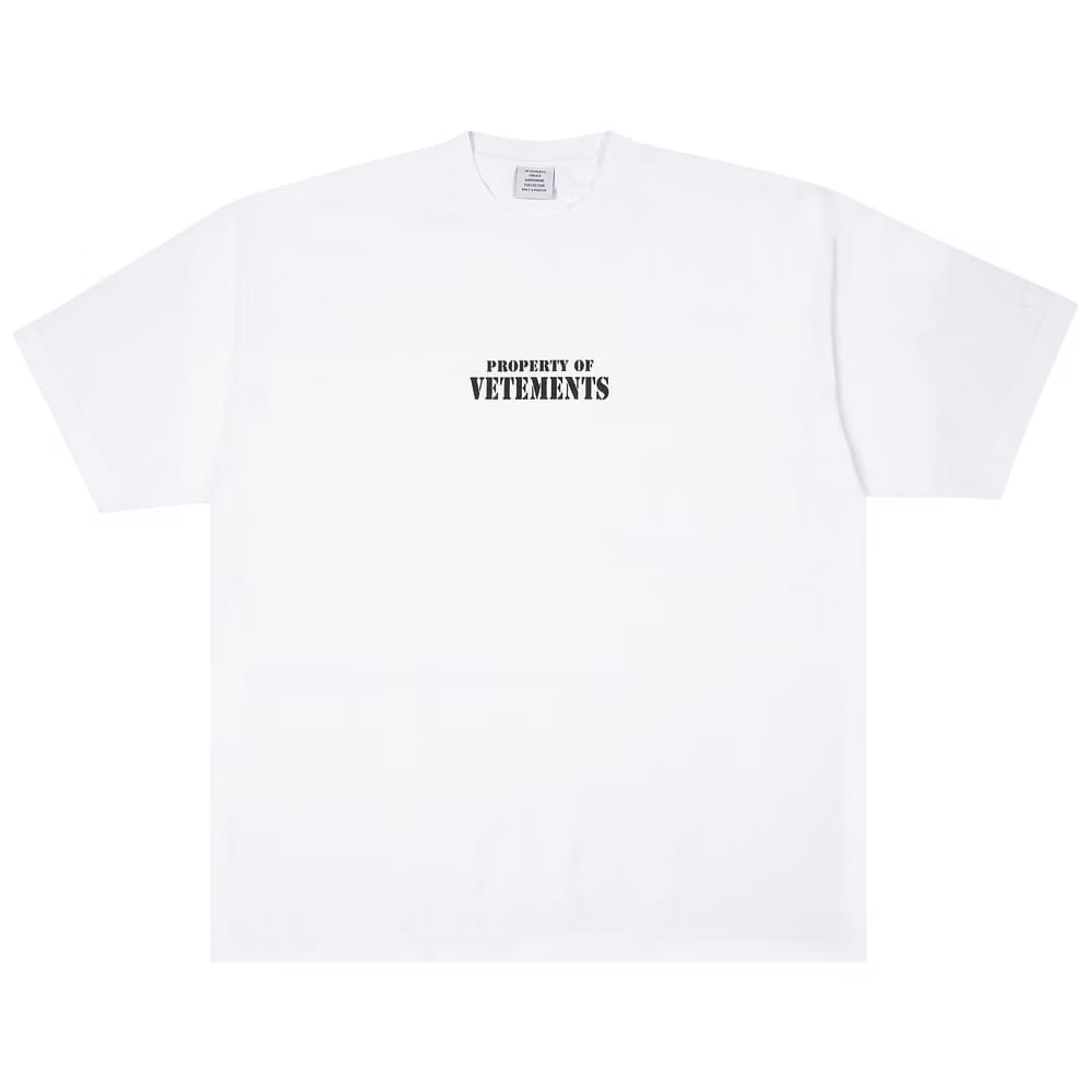 Vetements Property Of T-Shirt White