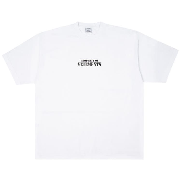 Vetements Property Of T-Shirt White