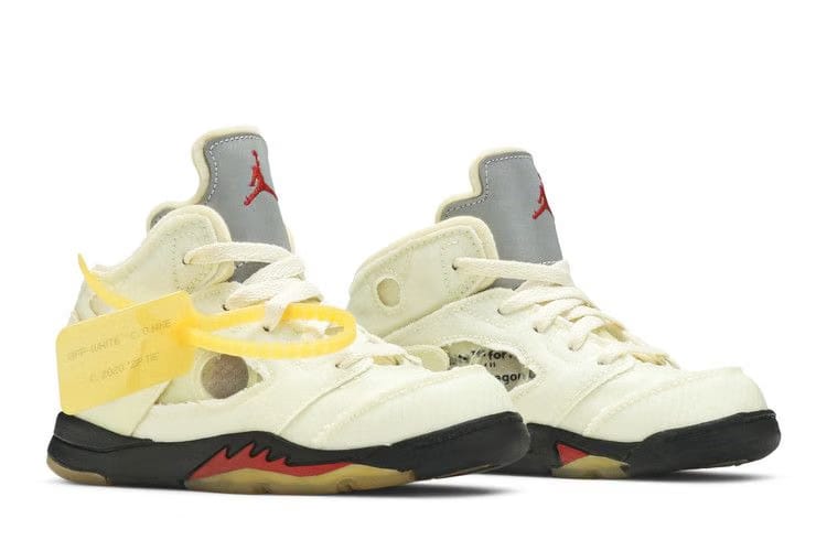 Off-White x Air Jordan 5 Retro SP TD Sail