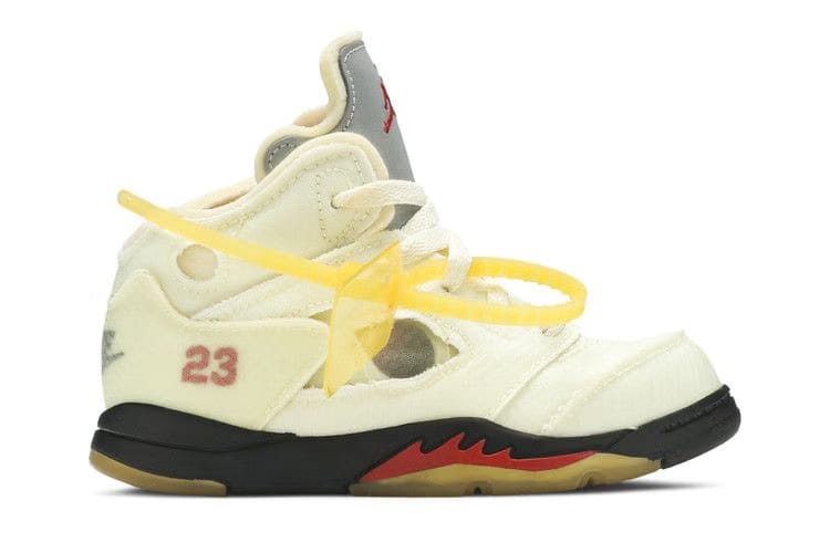 Off-White x Air Jordan 5 Retro SP TD Sail