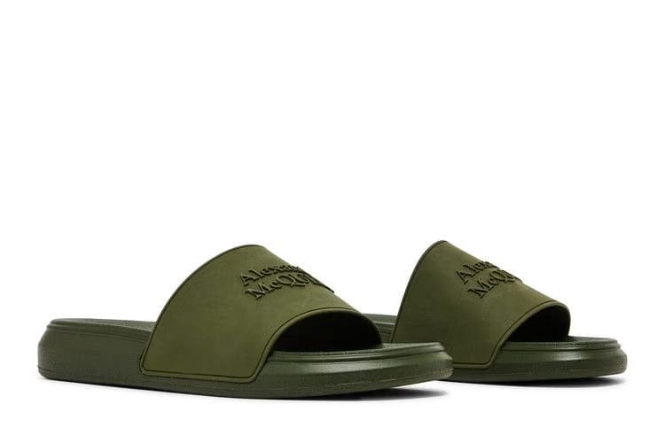 Alexander McQueen Pool Slide Green