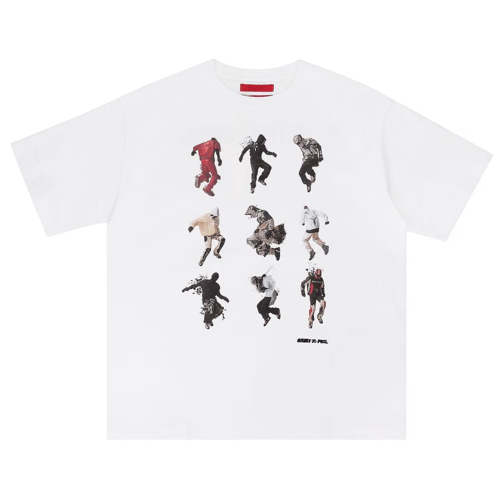 KUSIKOHC Jump Print T-Shirt White