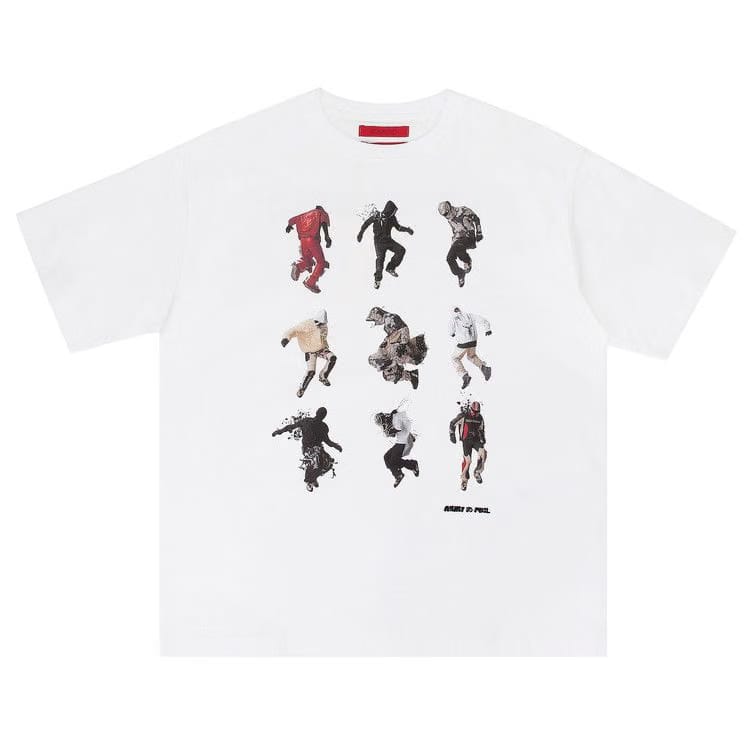 KUSIKOHC Jump Print T-Shirt White