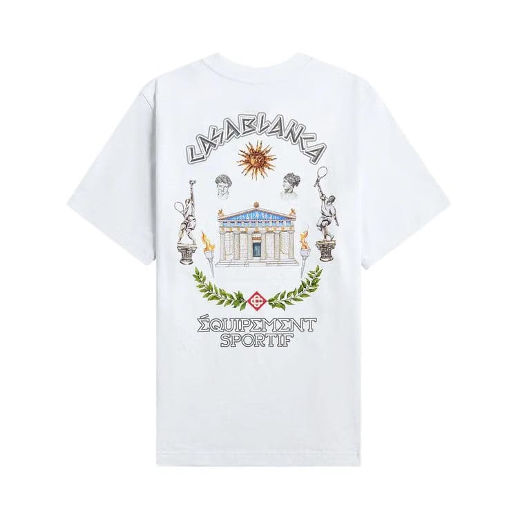 Casablanca Le Temple Du Sport T-Shirt White