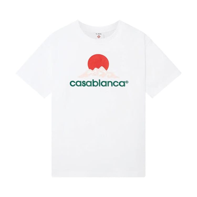 Casablanca Montagne Printed T-Shirt White