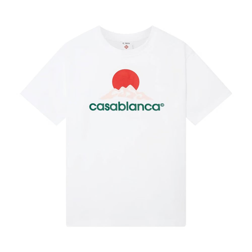Casablanca Montagne Printed T-Shirt White