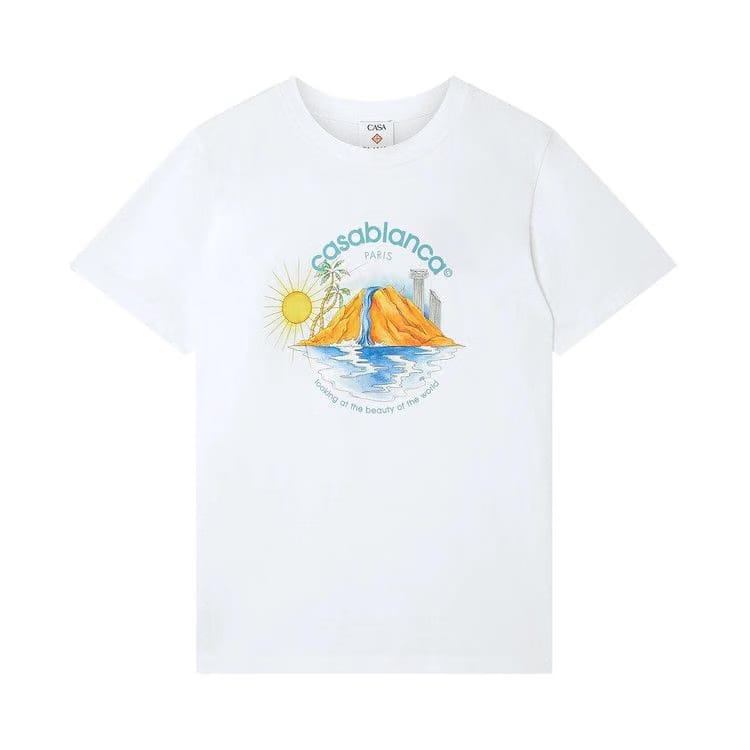 Casablanca Oasis Printed T-Shirt White