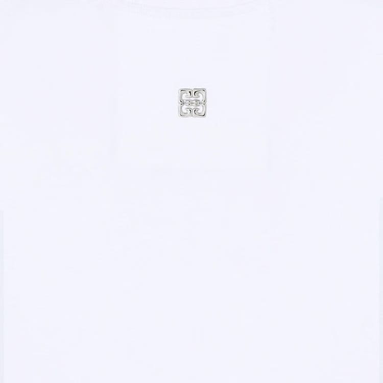 Givenchy Crystals Snake Slim Fit T-Shirt White
